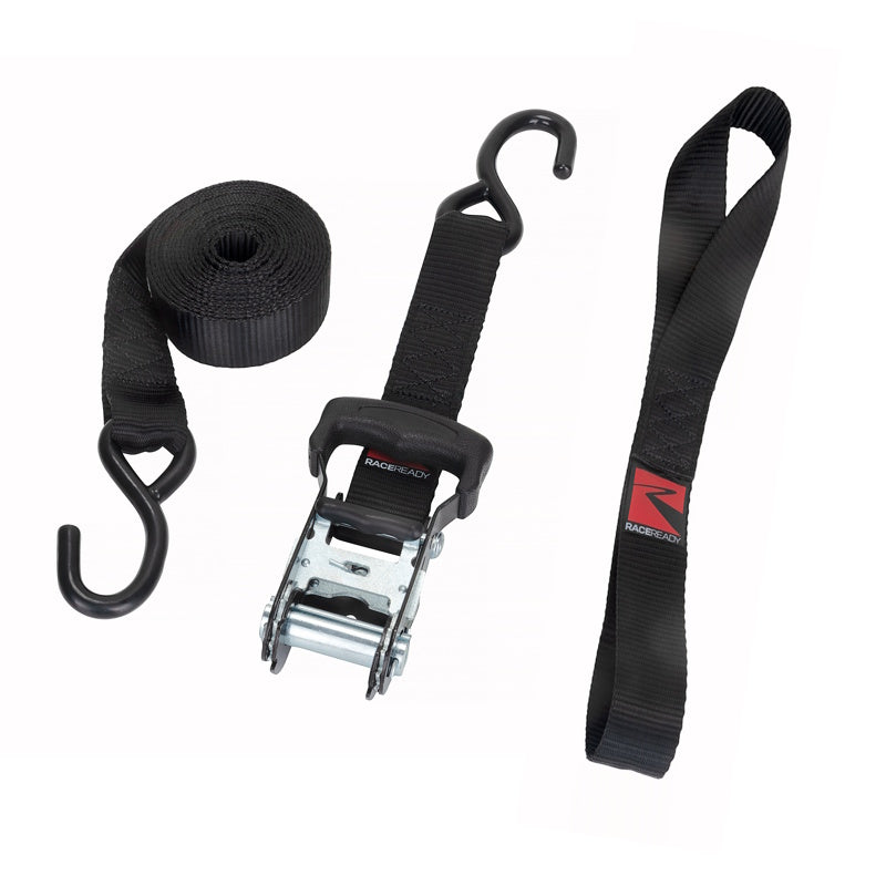 RaceReady Motorcycle Tie Down Straps – Self-Tension Ratchet