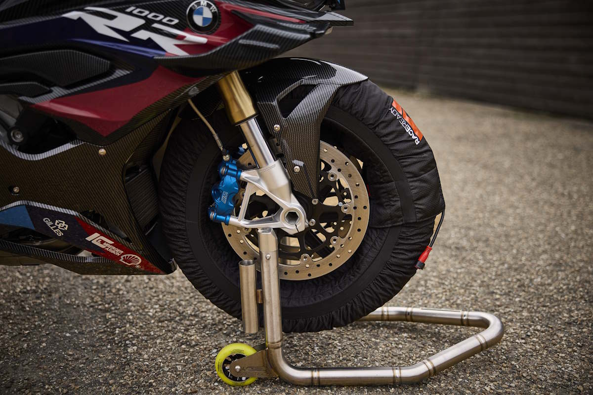 RaceReady Pro Motorcycle Tyre Warmers with Rim Heating